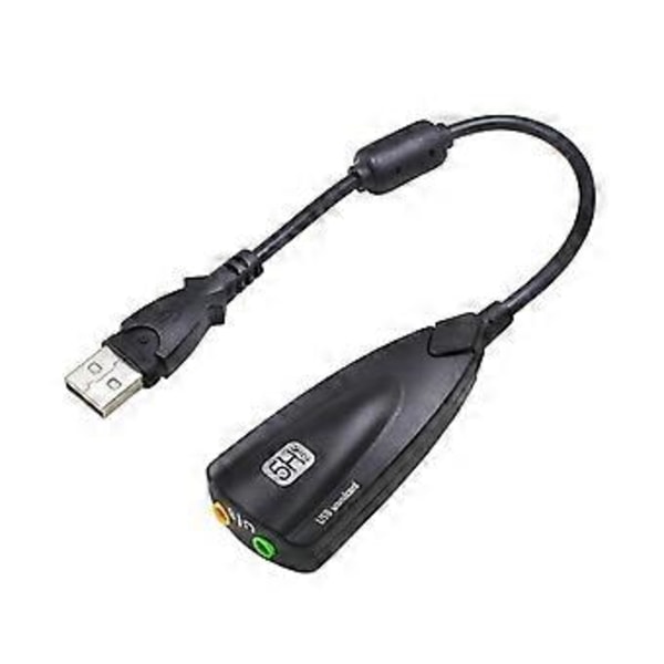 Lett USB2.0 Eksternt Lydkort 7.1 Kanal Ekstern Lydadapter
