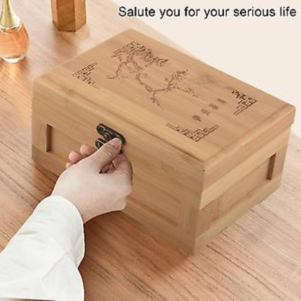 Bamboo Craft Bambu Smyckeskrin Smyckesförvaringslåda