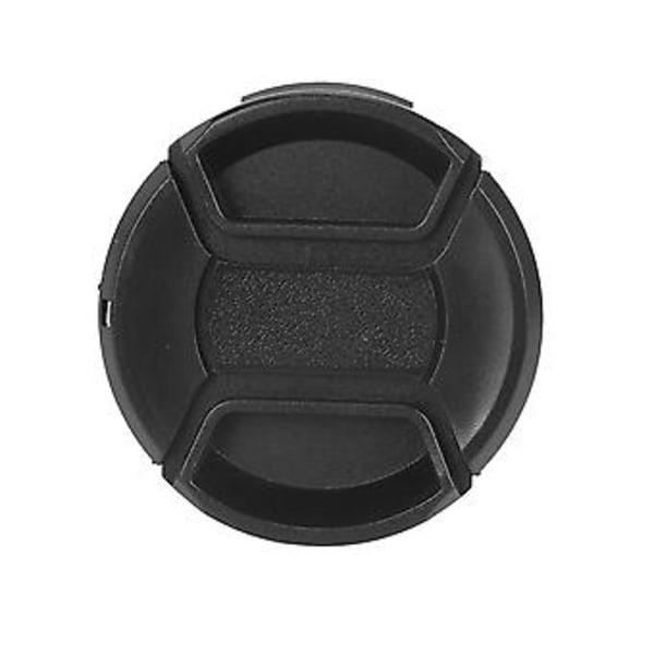 Yleismallinen 55mm keskeltä puristettava etulinssinsuojus DSLR-kameralle