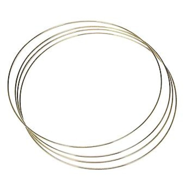 4-pack 35 cm Lar Metall Blomsterkrans Båge Macrame Ringar För DIY Bröllopskrans R