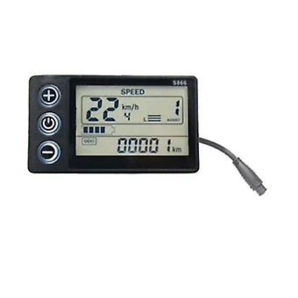 24v 36v 48v 60v Vattentät LCD-display S866 Kontrollerpanel Instrumentbräda Elcykeldisplay För El