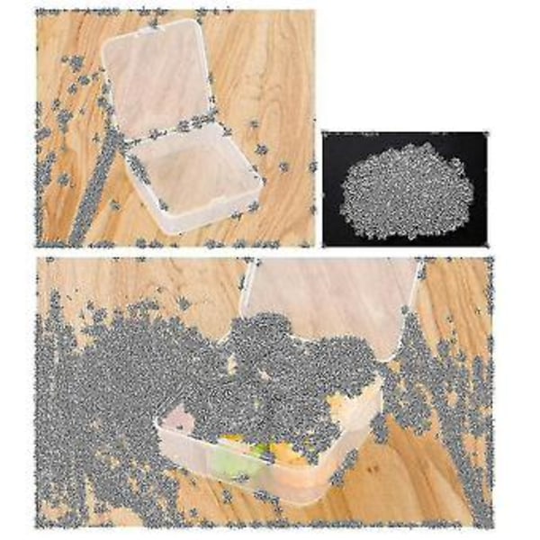 40-pack Klar Plast Pärlor Förvaringsbehållare Låda Med Gångjärnslock För Små Föremål, Diamant, B
