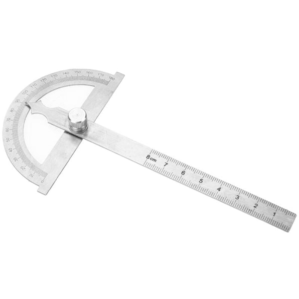 Stainless Steel Protractor Goniometer 0-180 Degree Angle Finder Gauge 15cm Ruler 80x120mm