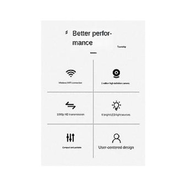 Trådløst Kamera Wifi Hjem S Indvendig Assistent Scope Hd Video Android()