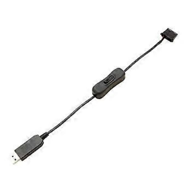 USB - 4-nastainen tietokonekotelotuuletinadapterijohto 5V - 12V tehostuslinja-adapterikaapeli