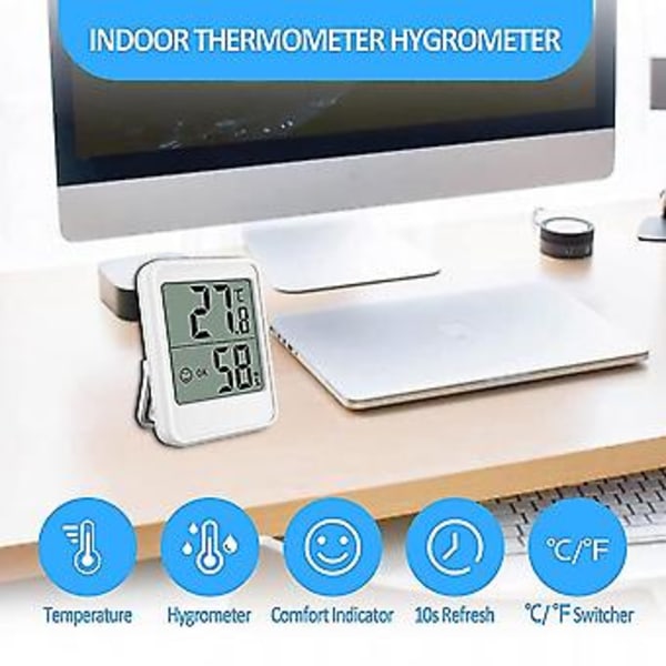 Digital Mini LCD Hygrometer för Inomhusbruk
