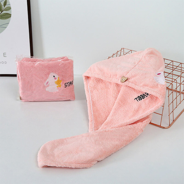 2-pack mikrofiberhårbandana torkhanddukar för kvinnor med långt, lockigt, vått hår style7