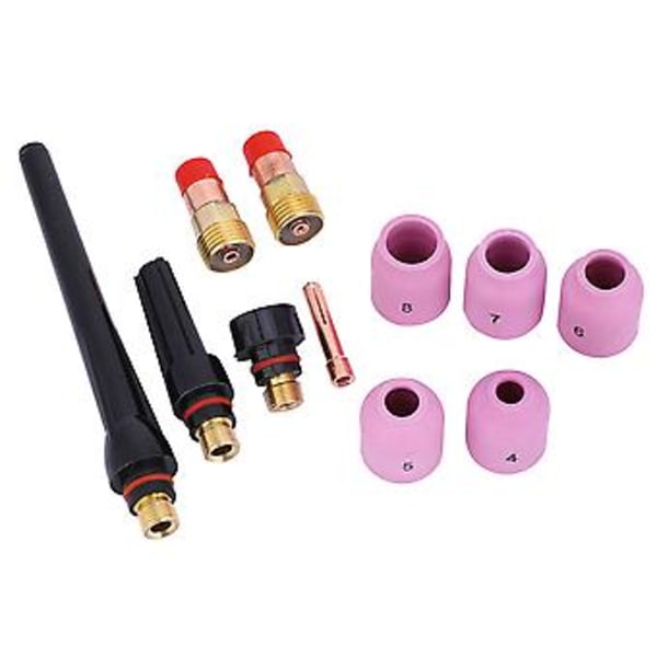 13PCS TIG Gaslins-kit 1/16in - 3/32in T23D för 17/18/26 TIG Svetsbrännare 13st