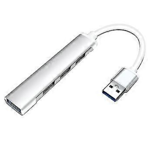 4 Portars USB Hub 3.0 Splitter Aluminiumlegering USB Dockningsstation Splitter