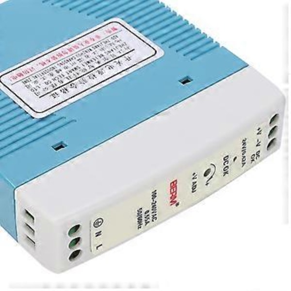 BERM Industriel Switching Power Din Skinne Type 100240VAC Input MDR1024 10W 24V 0.42A