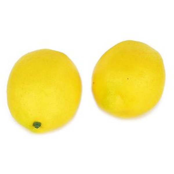 Falsk Frugt Hjemmesæt Rotte Kunstig Ligesom Gul Citron 10 stk. Se