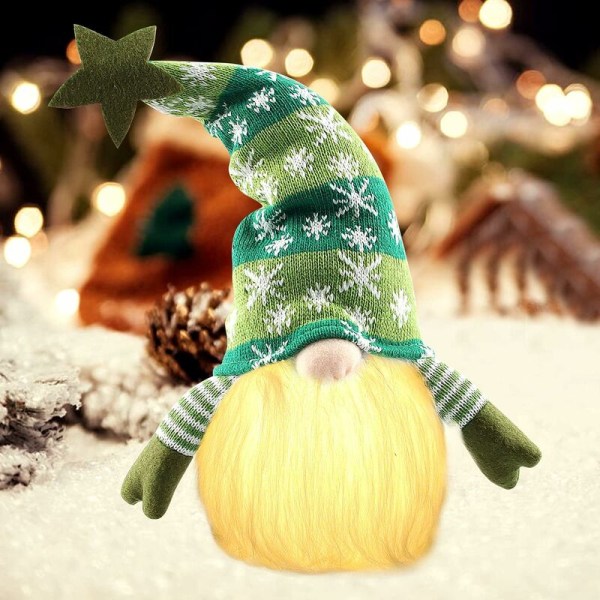 Joulu GChristmase-valot, käsintehty joulupukkinukke, joulukoristeet GChristmase-nuket, joulupukki GChristmase-nukke,