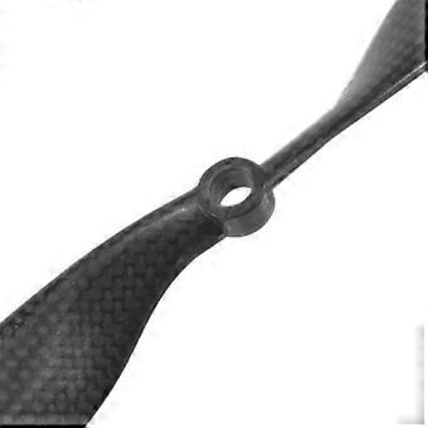 Svart 10x4,5 tum 1045 Kolfiber Spiralpropeller Framåt och Bakåt Tvåbladig Propeller för Multikopter