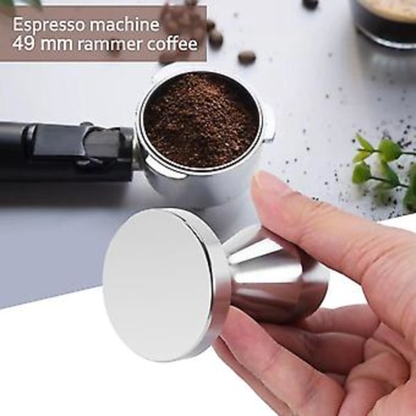Kaffepress i rostfritt stål Barista Espresso Tamper 49mm Bas Kaffebönpress