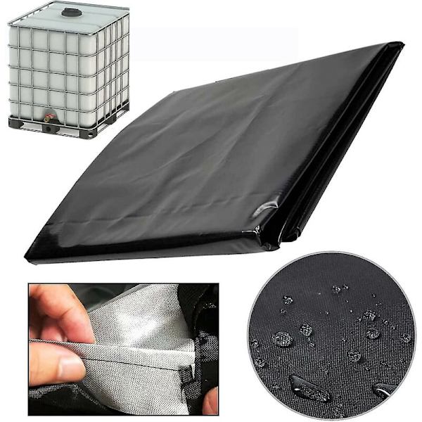 IBC-vesisäiliön kansi 1000 L Sadeveden säiliökansi Vetoketjulla Tuulenpitävä Anti-uv-resistentti