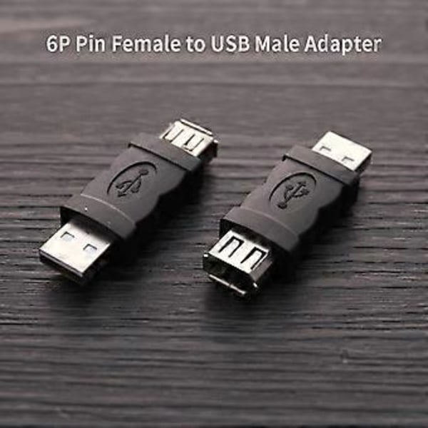 Firewire IEEE 1394 6P Hona Adapter Konverter Förlängare Kontakt Plug and Use