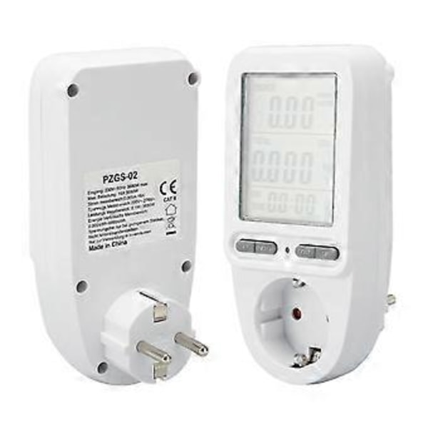 Wattimittari Virrankulutusmittari Pistoke LCD Sähkönkulutusmonitori Sähkötehonkulutus Wattimittari Testeri 230v