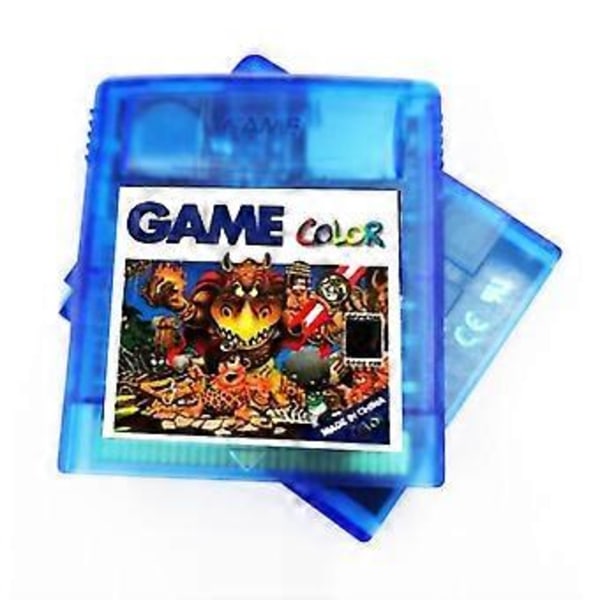 2000 i 1 Spill for Gameboy Color GB Retro Samling med En Knapp Reset Funksjon, Transparent Svart