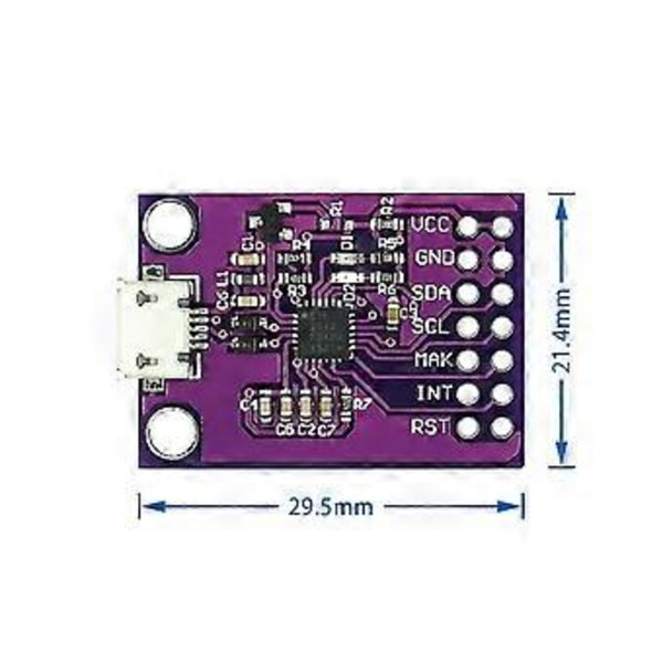 CP2112 Modul CCS811 Debug Board USB till SMBus/I2C Kommunikationsmodul USB till I2C Kommunikationsmodul Snabb