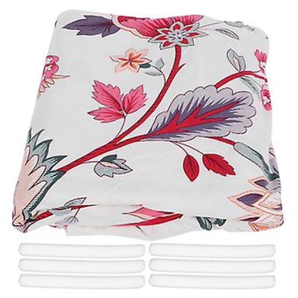 Sofföverdrag med blomstermönster, elastiskt soffskydd, halkfritt soffskydd för heminredning (1-sits)