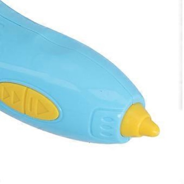3D-printerpenn for barn, lav temperatur, trådløs, oppladbar, plast, 3D-doodlepenn for barn, DC 5V, blå