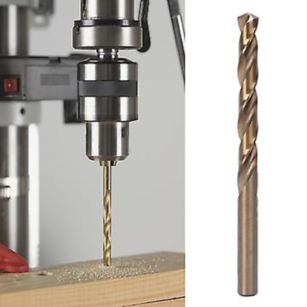 Snabbstål Borr 9mm/9.5mm för Elektriska Borrmaskiner, 5st 4341 Järnborr Verktygslåda Set, Hållbar & Skarp