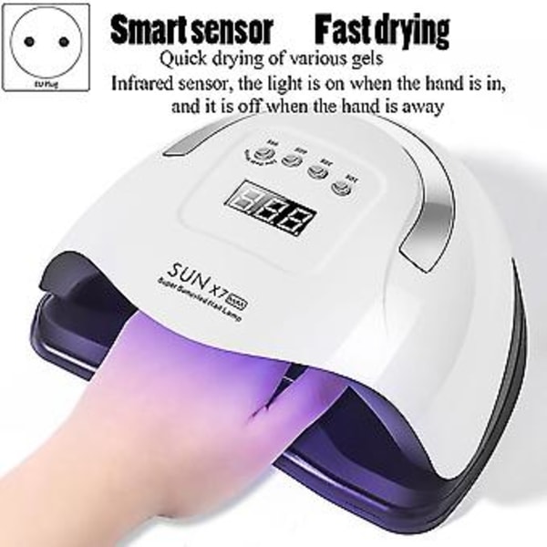 180w Lampe X7 Max 57led UV Lampe Fototerapi Tørker Lampe Auto Lampe For