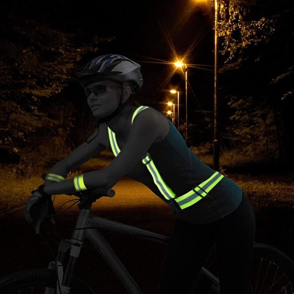Säkerhetsväst + Reflexarmband. Reflexjusterbar Elastisk Säkerhet