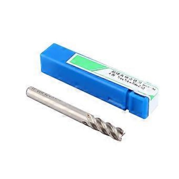 1 stk. 4 Fløjte EndMill Lige 1/4\" Skaft Fløjter Endefræser 1/4\" Arbejdsskærer