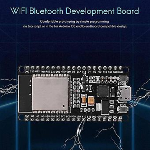 ESP32 Nodemcu Modul WLAN WiFi Dev Kit C Utvecklingskort Med CP2102 Kompatibel För