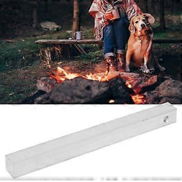 Tändstål Magnesiumstav Fyrkantsblock Eldstartarkit Verktyg för Uppvärmning vid Vildcamping 11,5 x 11,5 x 128mm