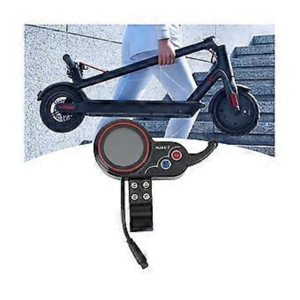Njax-t Elektrisk Scooter Instrumentpanel Mätare 36v 48v Justerbar 6pin För Elektrisk Scooter Tillbehör