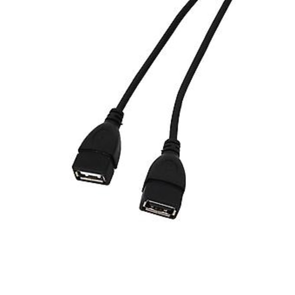 USB 2.0a Hann til Dobbel USB Hunn Y Splitter Fordeler Adapter Kabel