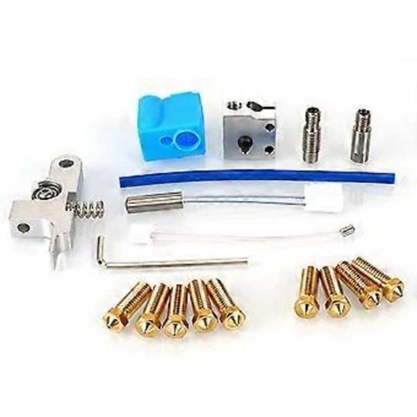3D-skrivare Extruder Hotend Kit för X1/GENIUS Munstycke, Heatbreak, Värmeblock, Termistor