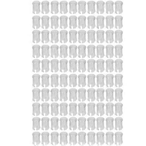 100 kpl Nylon LED Valoa Emittoiva Diodi Läpinäkyvä Lampun Valo Suojakannet 5mm