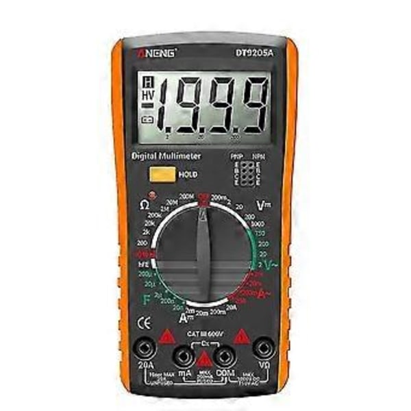 Aneng Dt9205a Digital Multimeter AC/DC Transistor Tester Elektrisk NCV Test Meter Professionel Anal