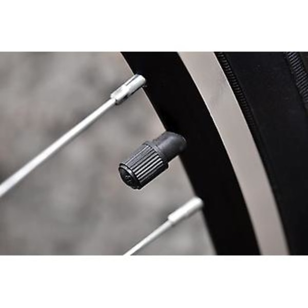 10 stk. Dækventilhætter/plastik støvhætter/dæksel sort til universal Schrader ventiler, der almindeligvis bruges på bildæk, cykler, motorcykler, barnevogne og