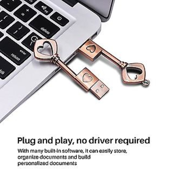 Usb 2.0 Metallinen Usb-muistitikku Usb-flash-asema Avain (, 8gb)