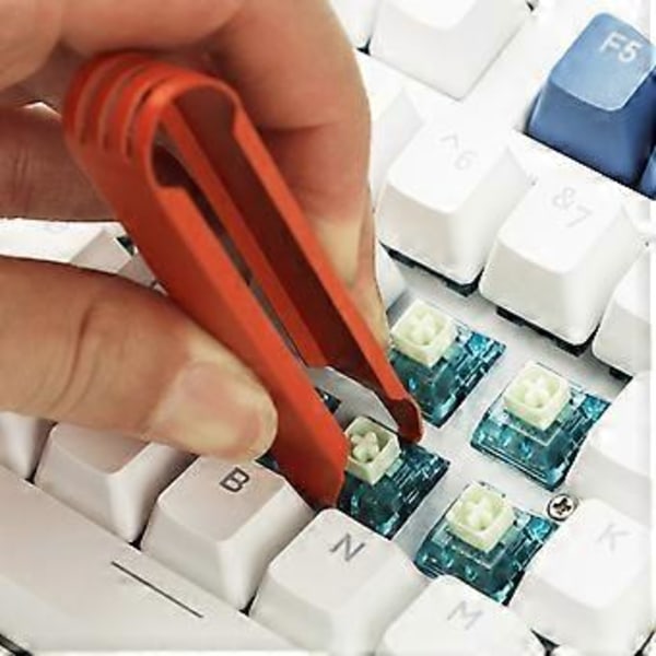 Switch Aftrækker Fjernerværktøj Keycap Udskiftning Vedligeholdelse til Mekanisk Tastatur Taster Fjerner Metal Klips