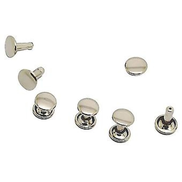 100 st DIY Nitar Metallplatta - Silver