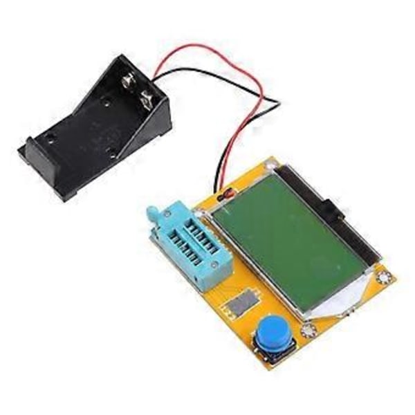 1 st Professionell 9V LCD Digital Transistortestare LCR-T4 ESR-mätare 12864 Bakgrundsbelysning Kapacitans
