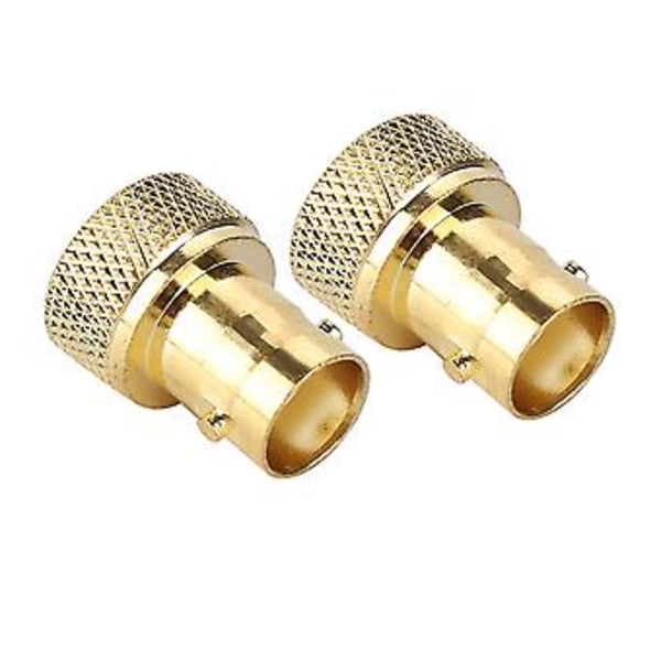 BNC Hun til SMA Han Konnektor, 2 stk. Guld BNC BN Cto SMA Konnektor BN Cto SMA Konverter Meget Alsidig