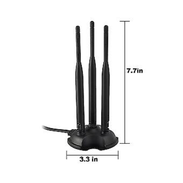 2.4ghz 5ghz Dobbel Wifi Antenne, rp-sma Antenne For PC Stasjonær Datamaskin, Wifi Trådløs Ruter, exte