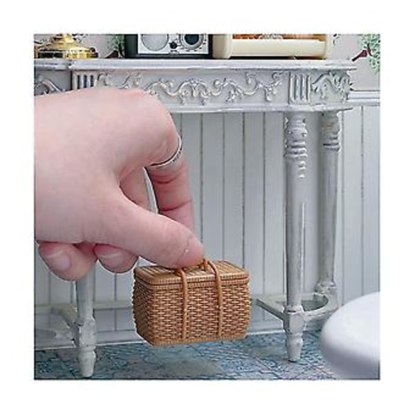 1/6 Möbeltillbehör Bjdob11 Mini Säng Bambukorgar/picknickkorgar, 4