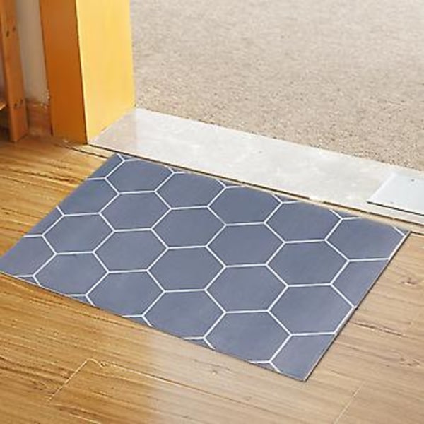 Liukumaton lattiamatto keittiöön, makuuhuoneen matto, kotioven matto, lyhyt malli (geometrinen)