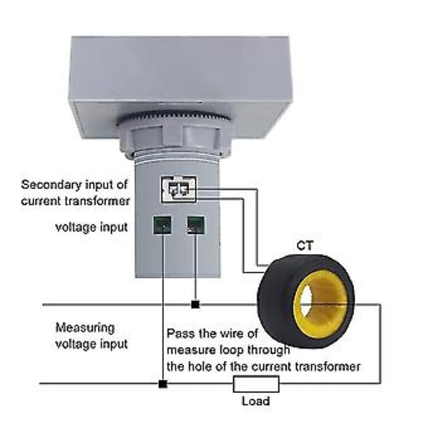 6 I 1 Ac250-450v Elektronisk Wattimmätare Spänning Ström Effekt