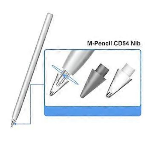 Utbytespennspetsar för M-Pencil 2:a generationens Stylus Touch Pen Tip M-Pencil 2Generation CD54 NIB Pennspets - Grå