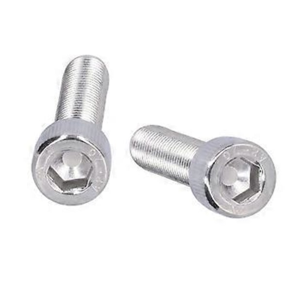 4 stk. sekskantbolt med innvendig sekskant A2 rustfritt stål 1,25 mm fin stigning festemateriell M10x40