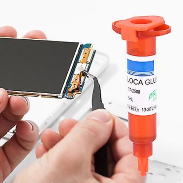 UV-lim LOCA Flytande Optiskt Klart Lim för Telefon Pekskärm Glaslins LCD-Reparation, 5g