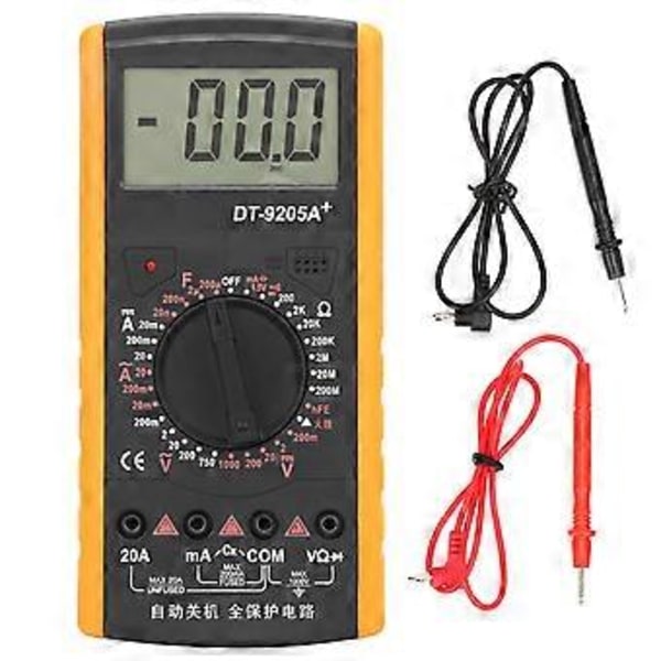 DT92050A Digitalt Multimeter Radio Stabil Høy Nøyaktighet Bærbar Spenning Strøm Tester DC AC